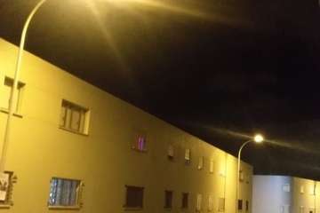 Calles de El Caracol, tres días sin alumbrado público (Foto TA)